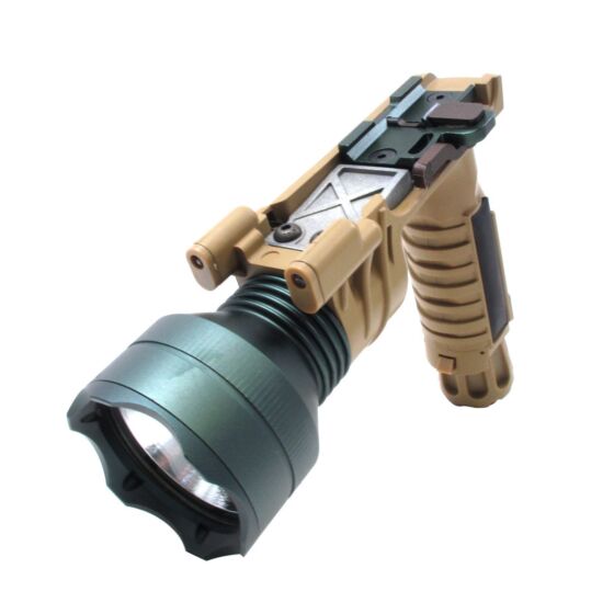 J-rich m900B flashlight with qd lever tan (xenon)