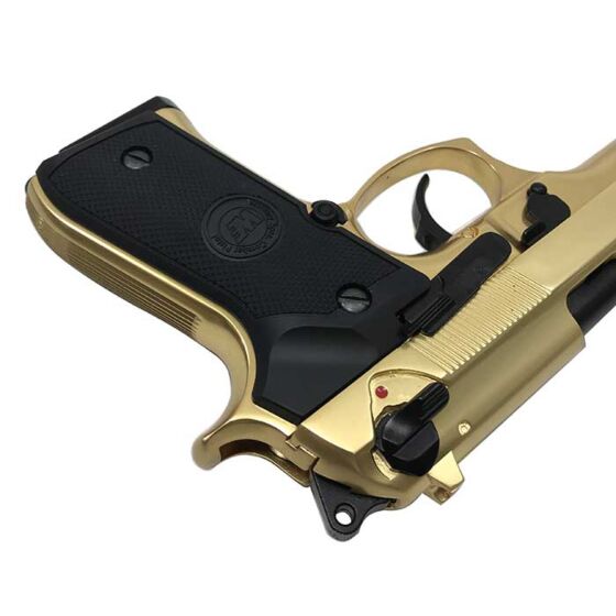 We M92f gold plated full metal gas pistol