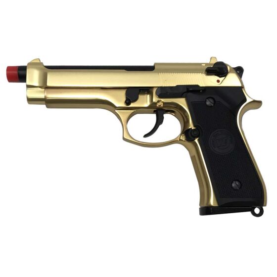 We M92f gold plated full metal gas pistol