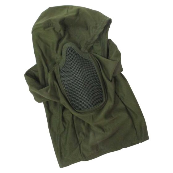 Wosport shadow fighter metal mesh balaclava (green)