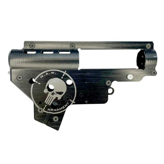 MAW Armament gearbox rinforzato CNC da 8mm per fucili elettrici ver.2 (reggi molla sgancio rapido)