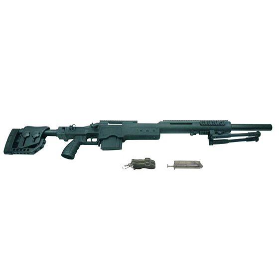 Well MSR338 BULL air cocking sniper rifle with bipod (black)