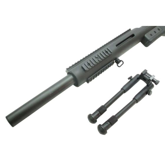 Well MSR338 BULL air cocking sniper rifle with bipod (black)