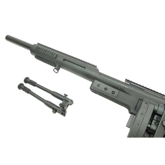 Well MSR338 BULL air cocking sniper rifle with bipod (black)