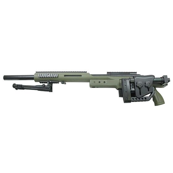 Well MSR338 BULL air cocking sniper rifle with bipod (od)