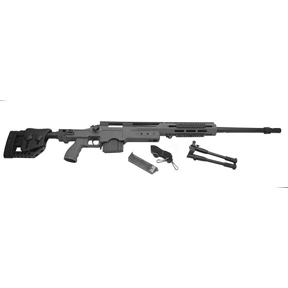 Well MSR338 air cocking sniper rifle with bipod (black)