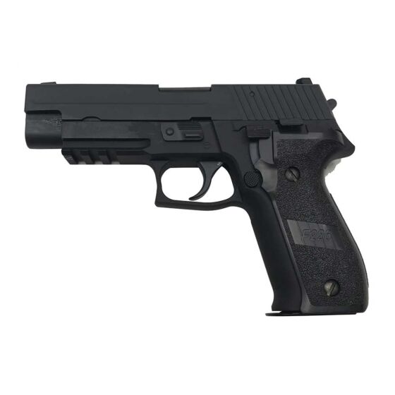 We p226 MK25 railed frame full metal gas pistol (black)