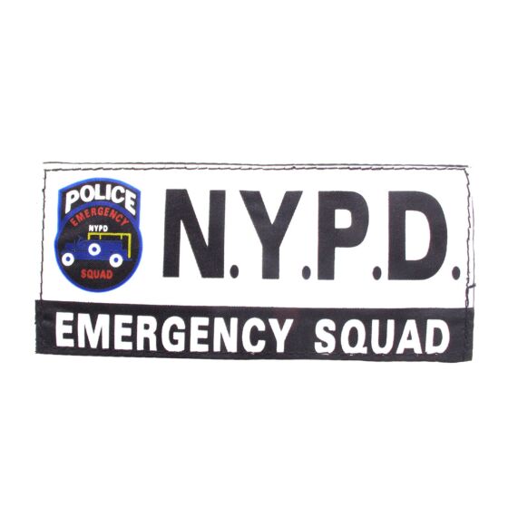 Patch NYPD emergency squad white