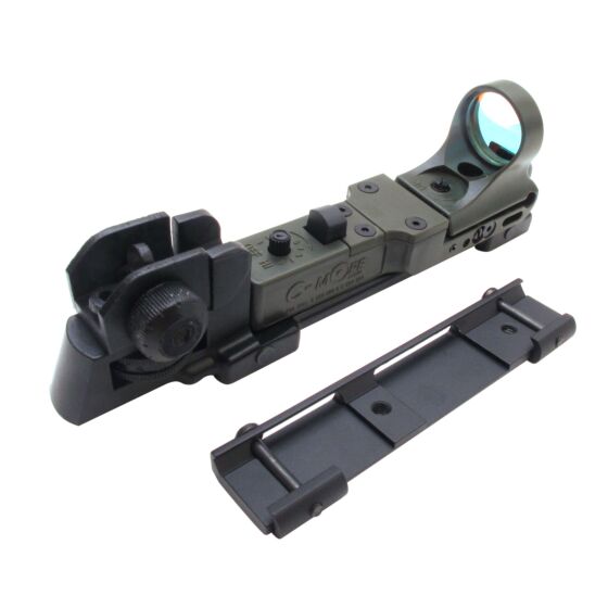 Me-tac C-more type 20mm red dot sight with m4 flat top mount (od)