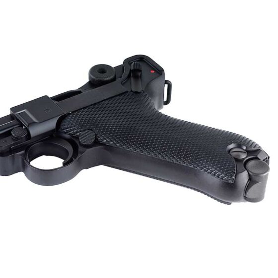 We p08 gas pistol full metal (4 inches)