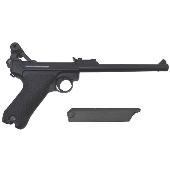 We p08 full metal gas pistol (8 inches)