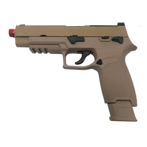AEG by We M17 full metal gas pistol (tan)