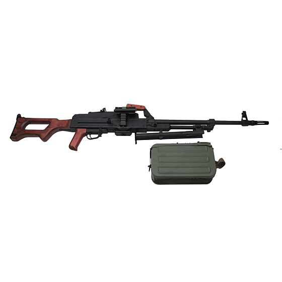 A&K PKM full metal/wood electric light machine gun