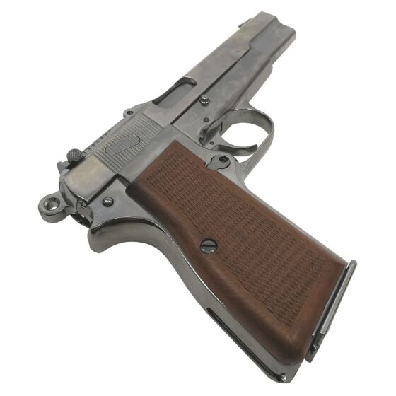 WE hi power military full metal gas pistol silver crome