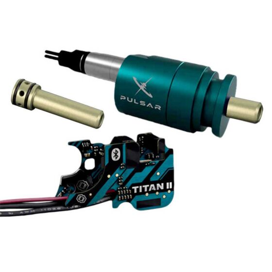 GATE PULSAR HPA engine con doppio nozzle e TITAN II BLUETOOTH per GEARBOX ver.2 (cavi posteriori)