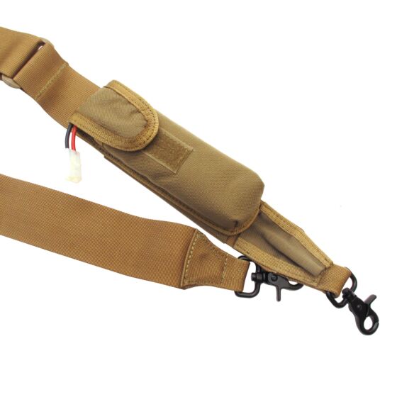 Pantac sling with battery pouch tan