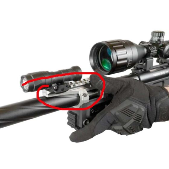 NOVRITSCH Top rail with TDC adjusting wheel for SSG10 A3 air rifle