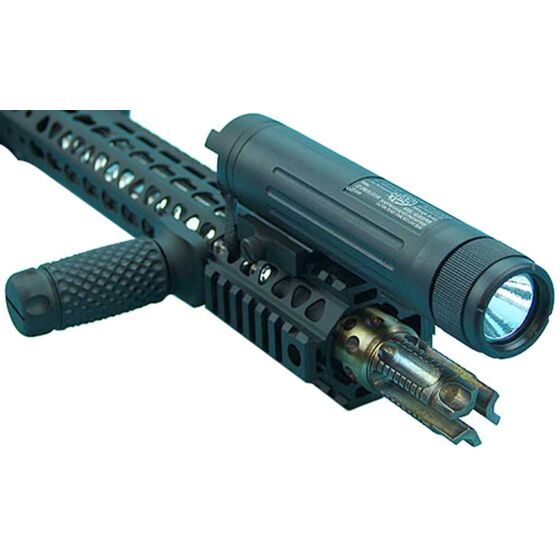 G&p VLI X9 led flashlight with 1600 7.4v battery (black)