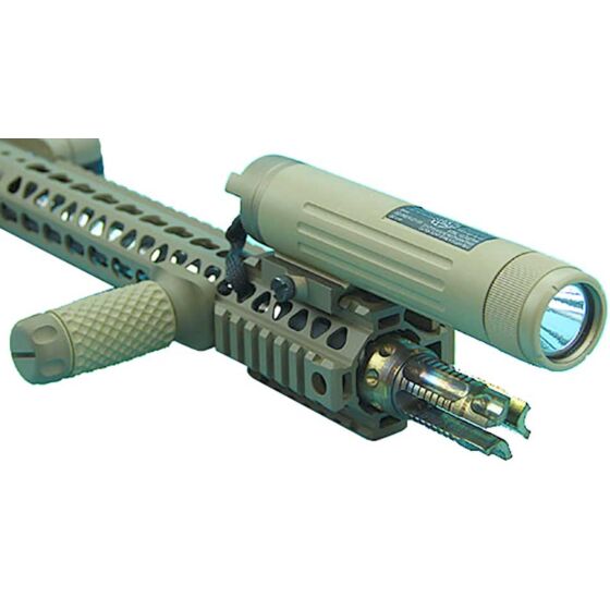 G&p VLI X9 ras led flashlight with 1600 7.4v battery (tan)
