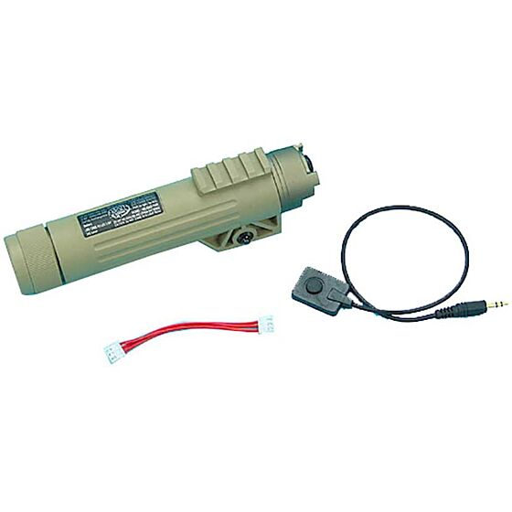 G&p VLI X9 ras led flashlight with 1600 7.4v battery (tan)