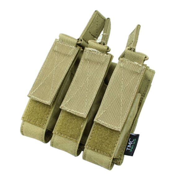 TMC tri open top magazine pouch for mp7 (tan)