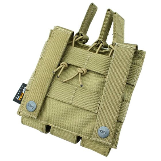 TMC tri open top magazine pouch for mp7 (tan)