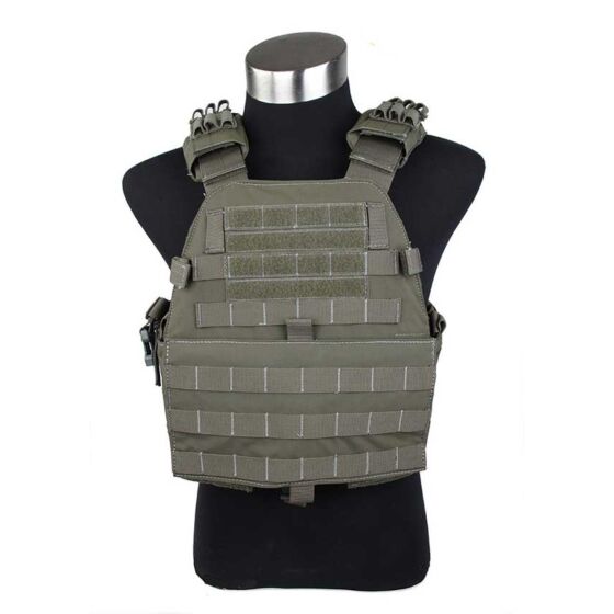 TMC giubbino tattico EG assault plate carrier foliage green