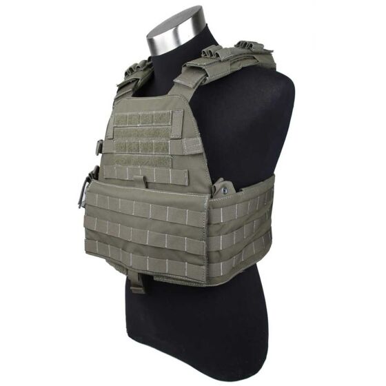 TMC giubbino tattico EG assault plate carrier foliage green