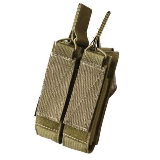 TMC double open top magazine pouch for mp7 (tan)