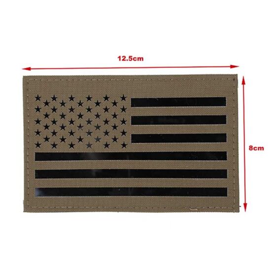 TMC Large US flag infrared patch (coyote brown)