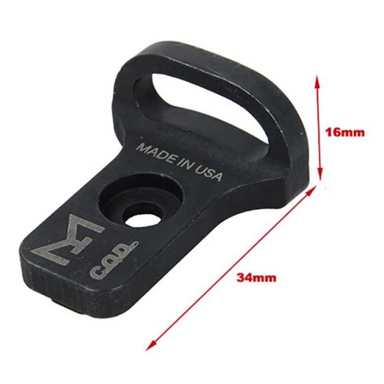 TMC MK18 style sling ring hook for M-LOK handguard (black)