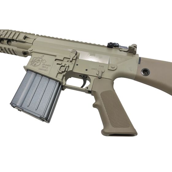 VFC SR25 Knight Armament co. gas blowback rifle (tan)