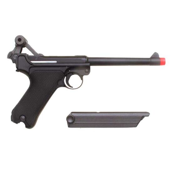 We p08 full metal gas pistol (6 inches)