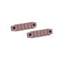 Dytac 5 slot polymer rail set for Keymod handguard dark earth (2 pcs)