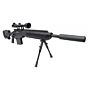 S&T ASW338 air cocking sniper rifle with silencer (black)