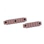 Dytac 7 + 5 slot polymer rail set for Keymod handguard dark earth (2 pcs)