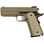 WE 1911 desert warrior 4.3 full metal gas pistol (tan)