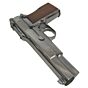 WE hi power military full metal gas pistol silver crome