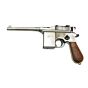 We M712 full metal gas pistol with wood type stock/holster (inox)