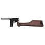 We M712 full metal gas pistol with wood type stock/holster