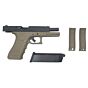 We g17 railed frame full metal gas pistol tan (gen.4)