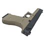 We g18 railed frame full metal gas pistol tan (gen.3)