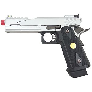 WE hi capa 5.1 full metal gas pistol (silver)