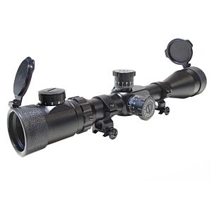 Js tactical 10-40x52 illuminated scope (with rings)