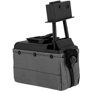 A&K caricatore box elettrico da 1500 colpi per fucile m249 (nero)