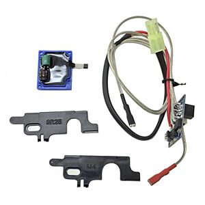 Ares switch assembled wire set with mosfet circuit for AMOEBA electric rifle (rear long wiring)