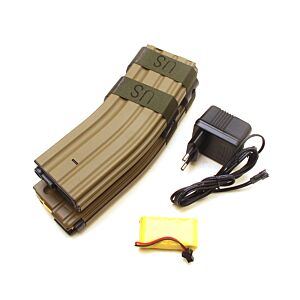 Battelaxe electric magazine 1200bb for m16 tan (sound control)