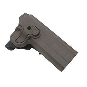 Cytac tech cqb molle holster set for m1911 pistol tan (round trigger guard)