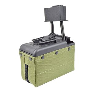 BAttleaxe caricatore box elettrico da 2000 colpi per fucile M249 (verde)