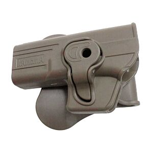 Amomax CQB LEFT Hand polymer holster for glock pistol (Dark earth)